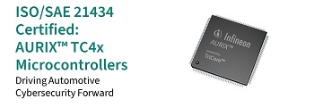 인피니언 AURIX™ TC4x, ISO/SAE 21434 인증 취득